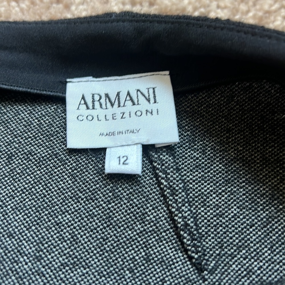 Armani Collezioni Acrylic/Wool Knee Length Skirt - Picture 5 of 6
